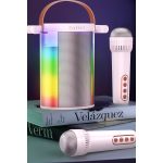Earldom A32 10W RGB Işıklı 2 Adet Karaoke Mikrofonlu Bluetooth Kablosuz Hoparlör - Siyah - Görsel 2