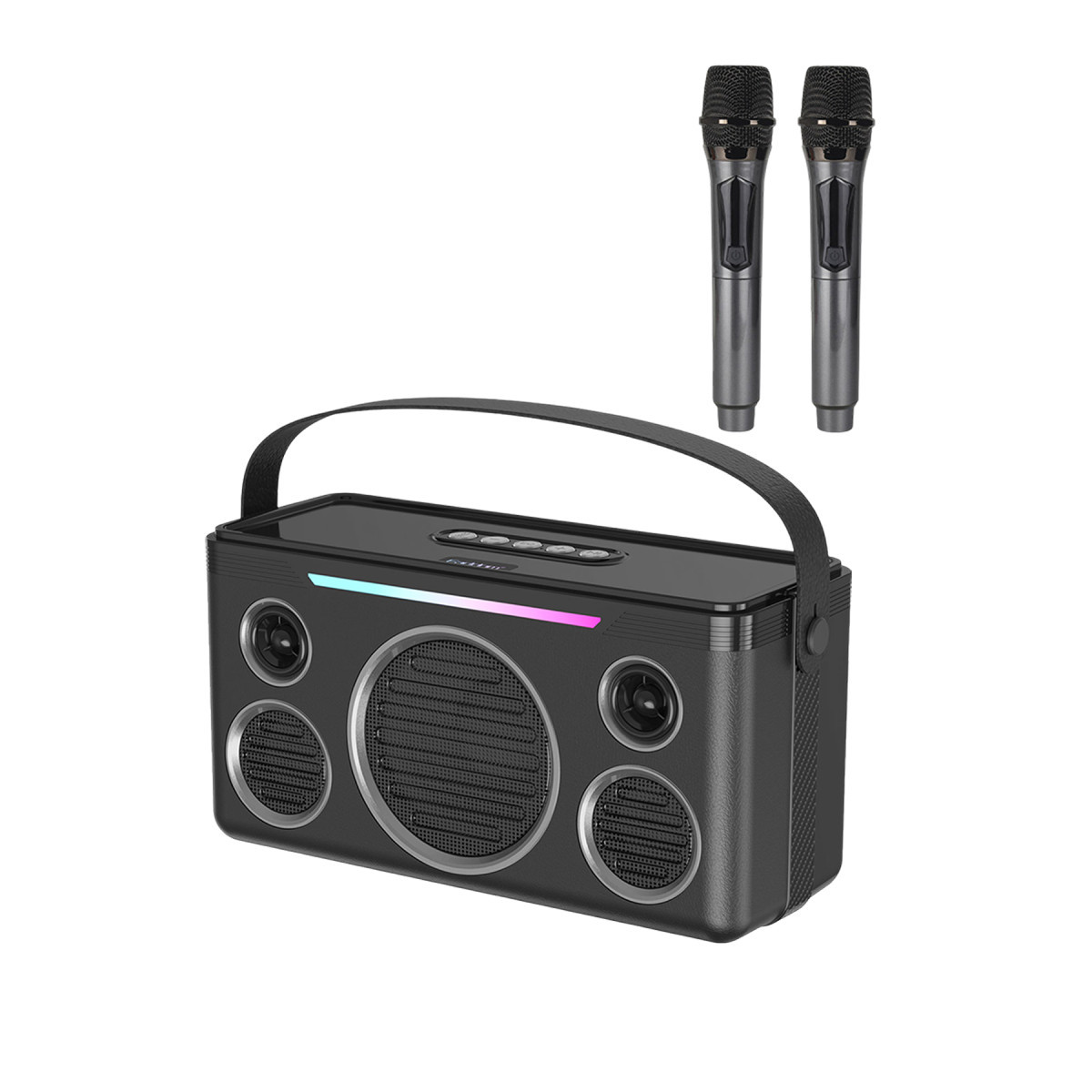 earldom-a40-led-isikli-karaoke-mikrofonlu-bluetooth-kablosuz-hoparlor-siyah-web Earldom A40 20W Led Işıklı Karaoke Mikrofonlu Bluetooth Kablosuz Hoparlör - Siyah - Görsel 1