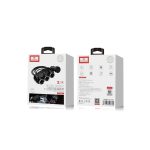 Earldom CS1 120W Dijital Voltaj Göstergeli 3 Adet Çakmaklık ve 2 Adet USB Çıkışlı PD Hızlı Araç Şarj - Siyah - Görsel 5
