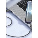 Earldom EC-189CC 1M 100W Dijital Göstergeli Type-C to Type-C PD Hızlı Şarj Kablosu - Siyah - Görsel 3