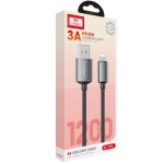 Earldom EC-199L 1.2M 3A USB to Lightning Hızlı Şarj Kablosu - Siyah - Görsel 3