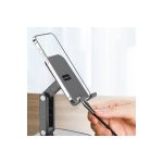Earldom EH218 Ayarlanabilir Katlanabilir Masaüstü Telefon ve Mini Tablet Tutucu - Siyah - Görsel 4