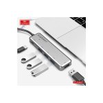 Earldom HUB12 Tak Çalıştır 40cm 4 Adet Usb 2.0 ve 1 Adet Type-C Çıkışlı Usb Çoklayıcı - Gri - Görsel 2