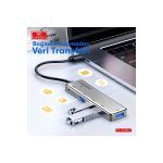 Earldom HUB12 Tak Çalıştır 40cm 4 Adet Usb 2.0 ve 1 Adet Type-C Çıkışlı Usb Çoklayıcı - Gri - Görsel 6