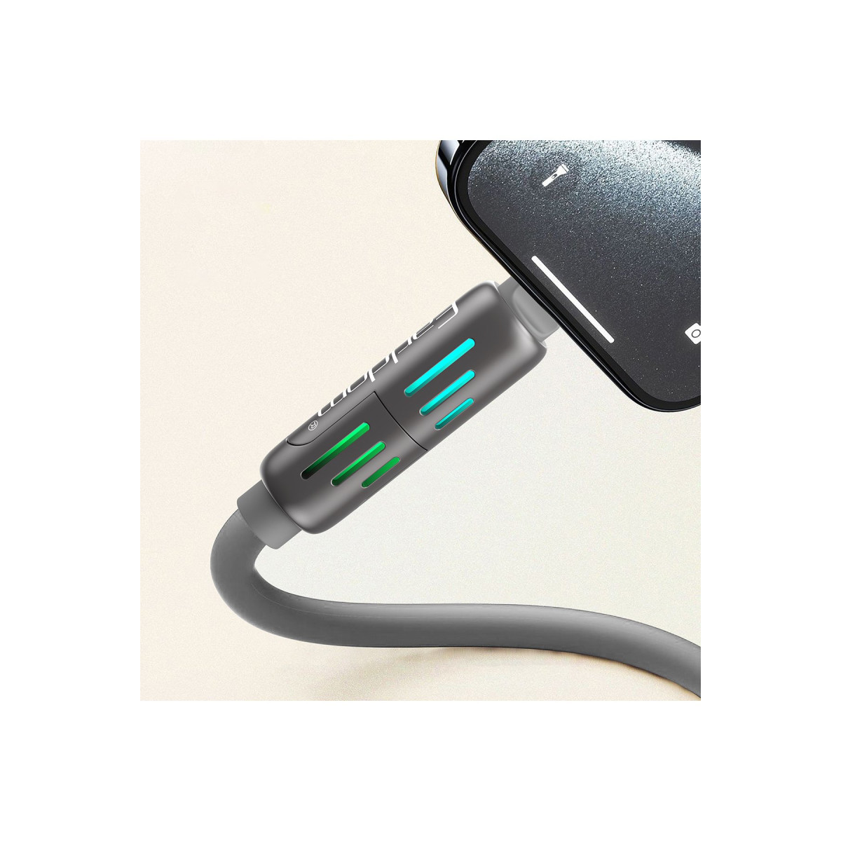 Earldom IC02 4in1 240W Type-C to Type-C Ekstra 2.4A USB to Lightning ve 30W Type-C to Lightninge Dönüşme Özellikli PD Hızlı Şarj Kablosu – Gri görseli 5