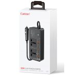 Earldom LT01 200W AC 220V Çıkışlı PD Destekli 4 Portlu Araç İçi Güç Dönüştürücü - Siyah - Görsel 5