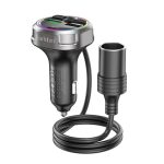 Earldom M113 Bluetooth USB Type-C ve Çakmaklık Çıkışlı Hızlı Araç Şarjı - Siyah