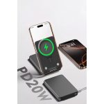 Earldom PD59 10.000 mAh 20W Kablosuz Şarj ve 20W Type-C Çıkışlı PD Hızlı Şarj ve Standlı Powerbank - Siyah - Görsel 5