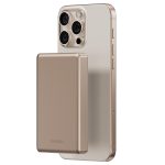 Energea AluPac 10K 10.000 mAh 20W Type-C ve 15W Kablosuz Şarj Çıkışlı PD Hızlı Şarj Magsafe Powerbank - Gold - Görsel 2