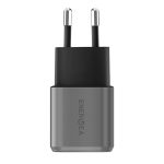 Energea AmpCharge GaN20 20W Type-C ve 18W USB 3.0 Çıkışlı Hızlı Şarj Aleti - Koyu Gri - Görsel 2