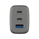 Energea AmpCharge GaN65 2 Adet 65W Type-C ve 30W USB 3.0 Çıkışlı Hızlı Şarj Aleti - Koyu Gri - Görsel 2