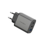 Energea AmpCharge GaN65 2 Adet 65W Type-C ve 30W USB 3.0 Çıkışlı Hızlı Şarj Aleti - Koyu Gri - Görsel 3