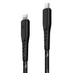 Energea C94 NyloFlex 1.5M 100W Type-C to Lightning PD Hızlı Şarj Kablo - Siyah - Görsel 2