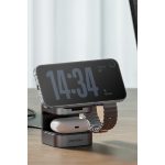 Energea MagCube 3in1 Katlanabilir 15W Telefon Saat Airpods Masaüstü Hızlı Şarj Standı - Koyu Gri - Görsel 8
