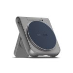 Energea MagDuo 2in1 Katlanabilir 15W Telefon ve 2.5W Saat Masaüstü Hızlı Şarj Standı - Lacivert