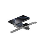 Energea MagDuo 2in1 Katlanabilir 15W Telefon ve 2.5W Saat Masaüstü Hızlı Şarj Standı - Lacivert - Görsel 5