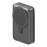 Energea MagWallet Card 10K 10.000 mAh 20W Type-C ve 15W Kablosuz Şarj Çıkışlı Ekstra Stant Özellikli Magsafe Kartlıklı PD Hızlı Şarj Magsafe Powerbank - Koyu Gri - Görsel 2