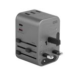 Energea TravelWorld 35 Universal 1 Adet 35W Type-C 1 Adet 15W Type-C ve 3 Adet 12W USB Çıkışlı PD Hızlı Şarj Aleti - Koyu Gri - Görsel 3