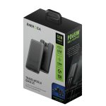 Energea TravelWorld Edge 65 2 Adet 65W USB 3.0 Çıkışlı Universal PD Hızlı Şarj Aleti - Koyu Gri - Görsel 4