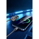 Yesido Y72 1 Adet 30W Type C ve 1 Adet 30W USB Çıkışlı PD Hızlı Araç Şarj Cihazı - Siyah - Görsel 5