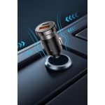 Yesido Y72 1 Adet 30W Type C ve 1 Adet 30W USB Çıkışlı PD Hızlı Araç Şarj Cihazı - Siyah - Görsel 6