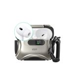 ESR Apple Airpods Pro 3 (3.nesil) Cyber FlickLock Magsafe Şarj Destekli Kilitli Kılıf - Titan Gri - Görsel 2