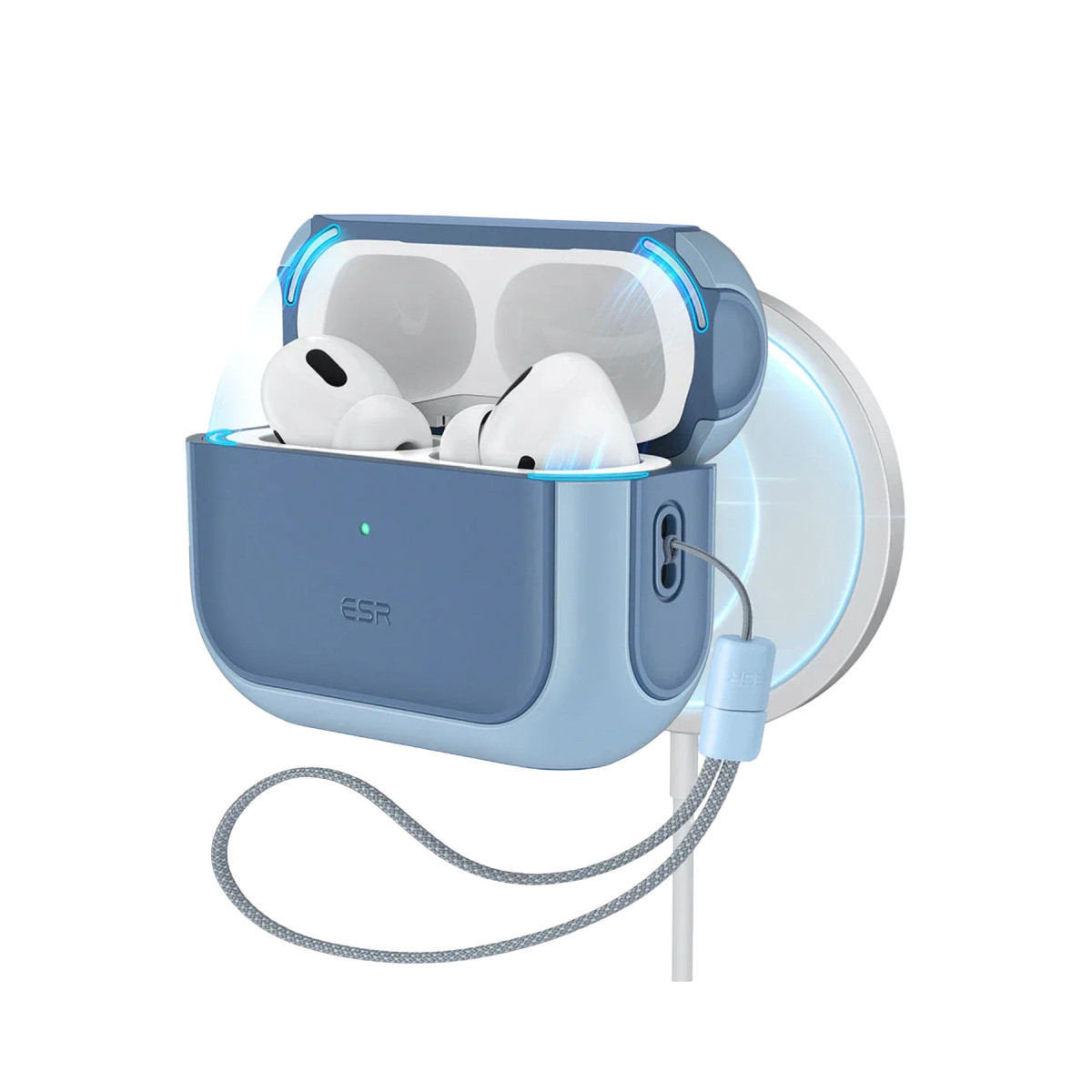 esr-apple-airpods-pro-3-3nesil-orbit-hybrid-magsafe-sarj-destekli-kilif-mavi-web ESR Apple Airpods Pro 3 (3.Nesil) Orbit Hybrid Magsafe Şarj Destekli Kılıf - Mavi - Görsel 1