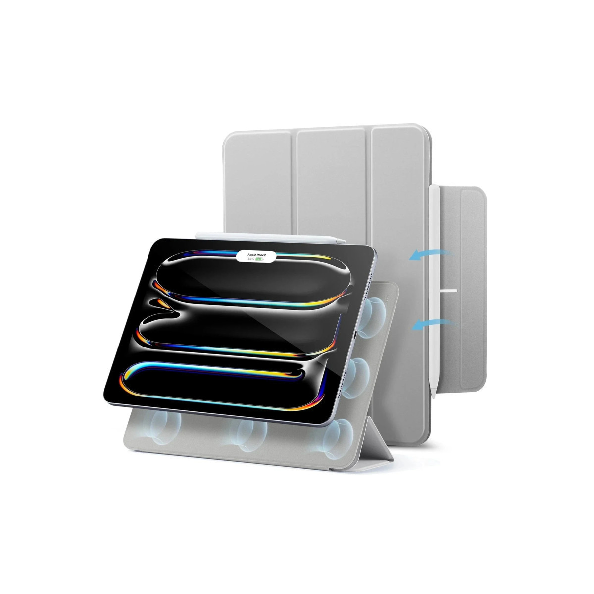 esr-apple-ipad-pro-11-2024-rebound-manyetik-tablet-kilifi-gri-web ESR Apple iPad Pro 11 (2024) Rebound Manyetik Tablet Kılıfı - Gri - Görsel 1