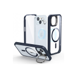 ESR Apple iPhone 15 Ekran ve Lens Koruyuculu Armor Tough Standlı Magsafe Kapak - Lacivert - Görsel 2
