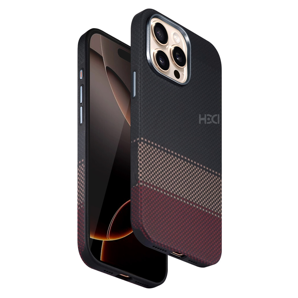 hdd-apple-iphone-15-pro-max-hbc-377-kevlar-slim-magsafe-kapak-siyah-web HDD Apple iPhone 15 Pro Max HBC-377 Kevlar Slim Magsafe Kapak - Alacakaranlık - Görsel 1