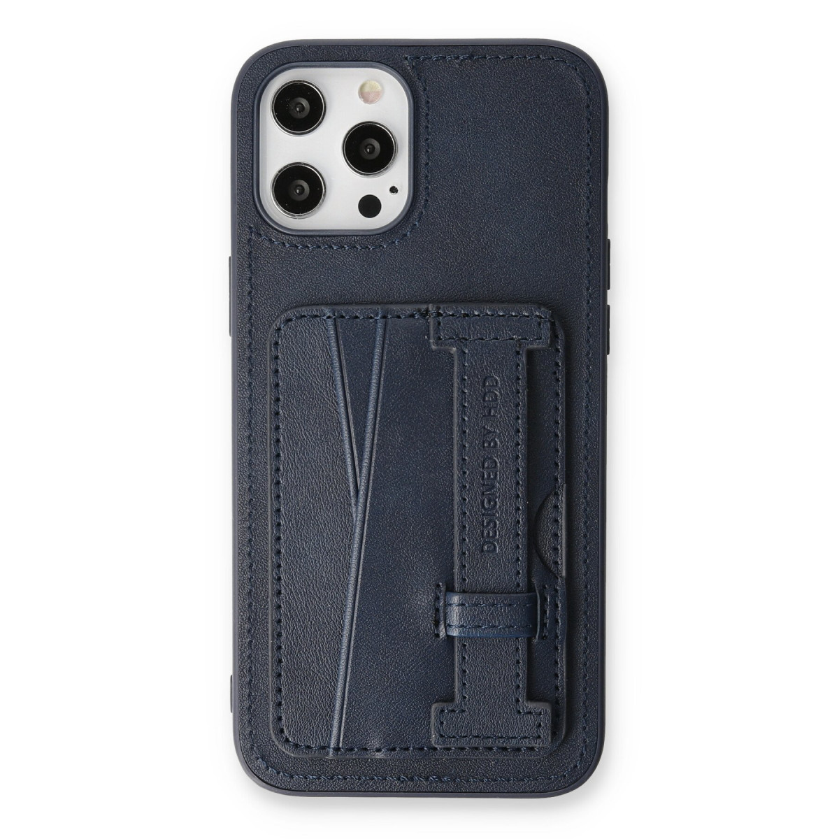 hdd-iphone-12-pro-max-kilif-hd-deri-kartvizitli-kapak-lacivert-web HDD Apple iPhone 12 Pro Max Kılıf HD Deri Kartvizitli Kapak - Lacivert - Görsel 1