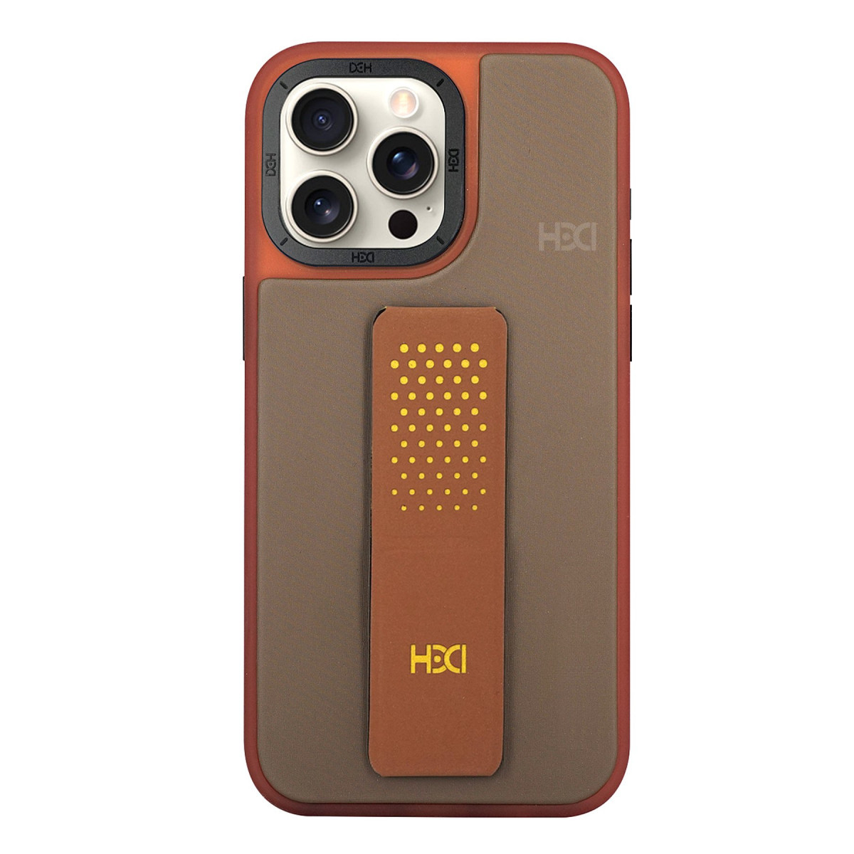 HDD Apple iPhone 14 Pro Max HBC-239 Colombo Standlı Kapak – Kahverengi görseli 1