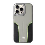 HDD Apple iPhone 14 Pro Max HBC-264 Lambor Karbon Fiber Sport Kapak - Natural Grey