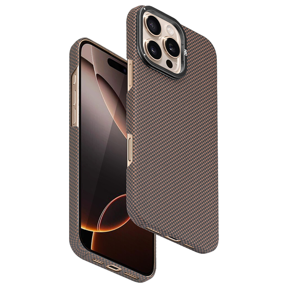 hdd-iphone-16-pro-max-blaze-1000d-kevlar-magsafe-kilif-gold-web HDD Apple iPhone 16 Pro Max Blaze 1000D Kevlar Magsafe Kılıf - Gold - Görsel 1