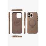 HDD Apple iPhone 16 Pro Vapor Deri Magsafe Standlı Kılıf - Gold - Görsel 2