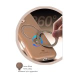 HDD Apple iPhone 16 Pro Vapor Deri Magsafe Standlı Kılıf - Siyah - Görsel 4