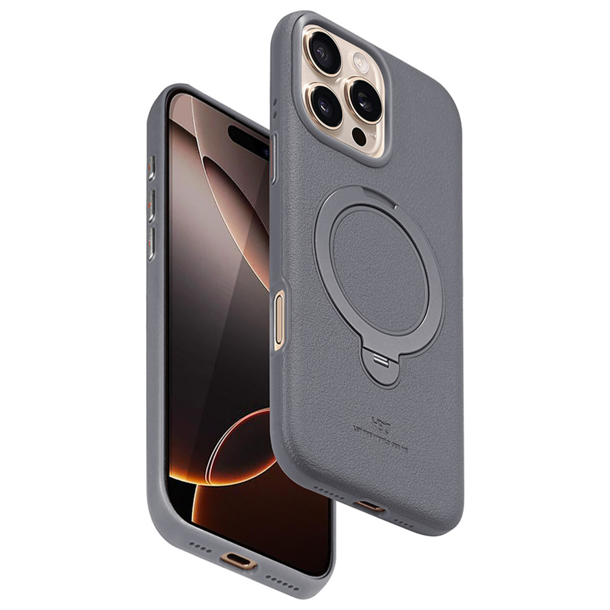 hdd-iphone-16-pro-vapor-deri-magsafe-standli-kilif-titan-gri-web HDD Apple iPhone 16 Pro Vapor Deri Magsafe Standlı Kılıf - Titan Gri - Görsel 1