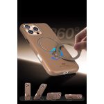 HDD Apple iPhone 16 Vapor Deri Magsafe Standlı Kılıf - Titan Gri - Görsel 2