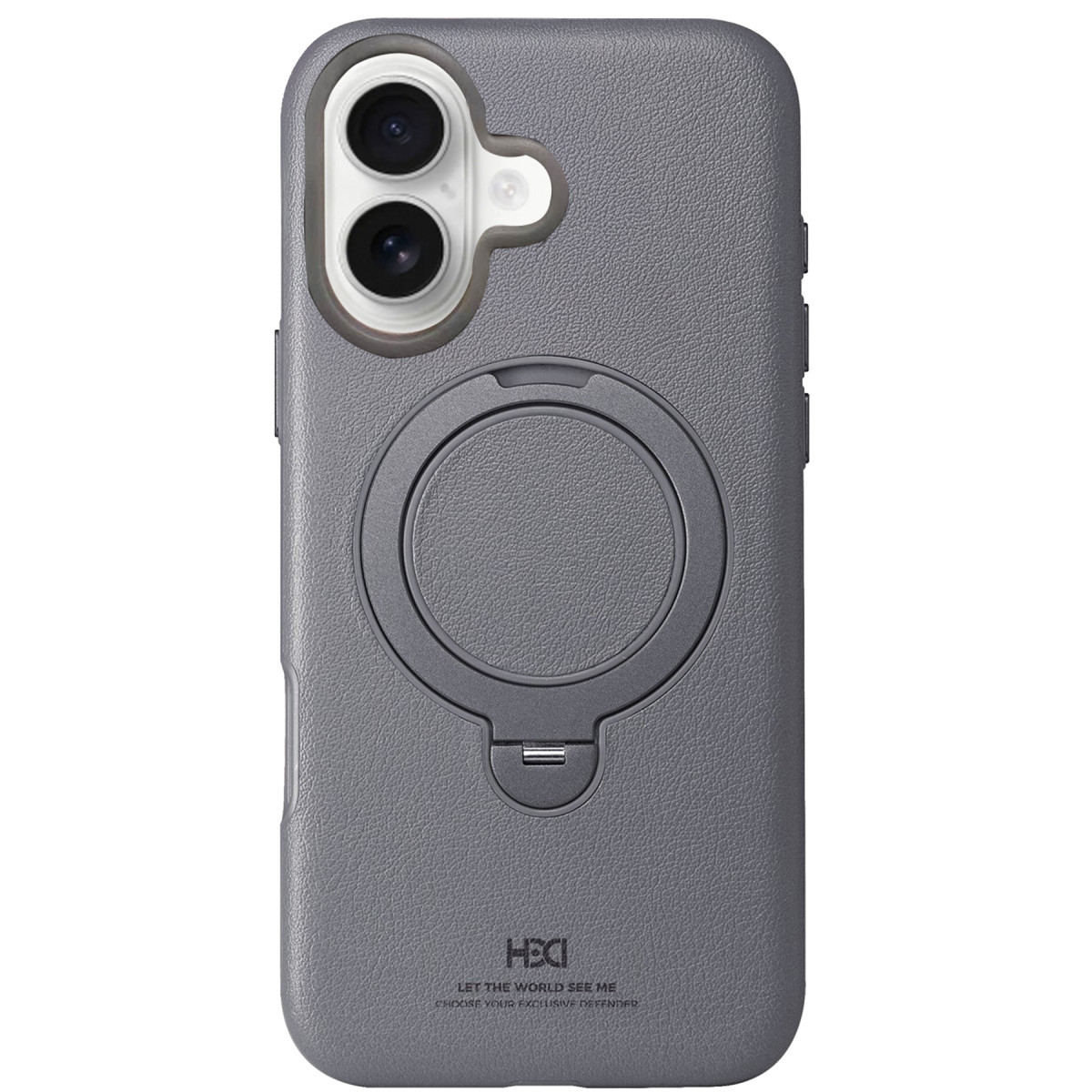 hdd-iphone-16-vapor-deri-magsafe-standli-kilif-titan-gri-web HDD Apple iPhone 16 Vapor Deri Magsafe Standlı Kılıf - Titan Gri - Görsel 1