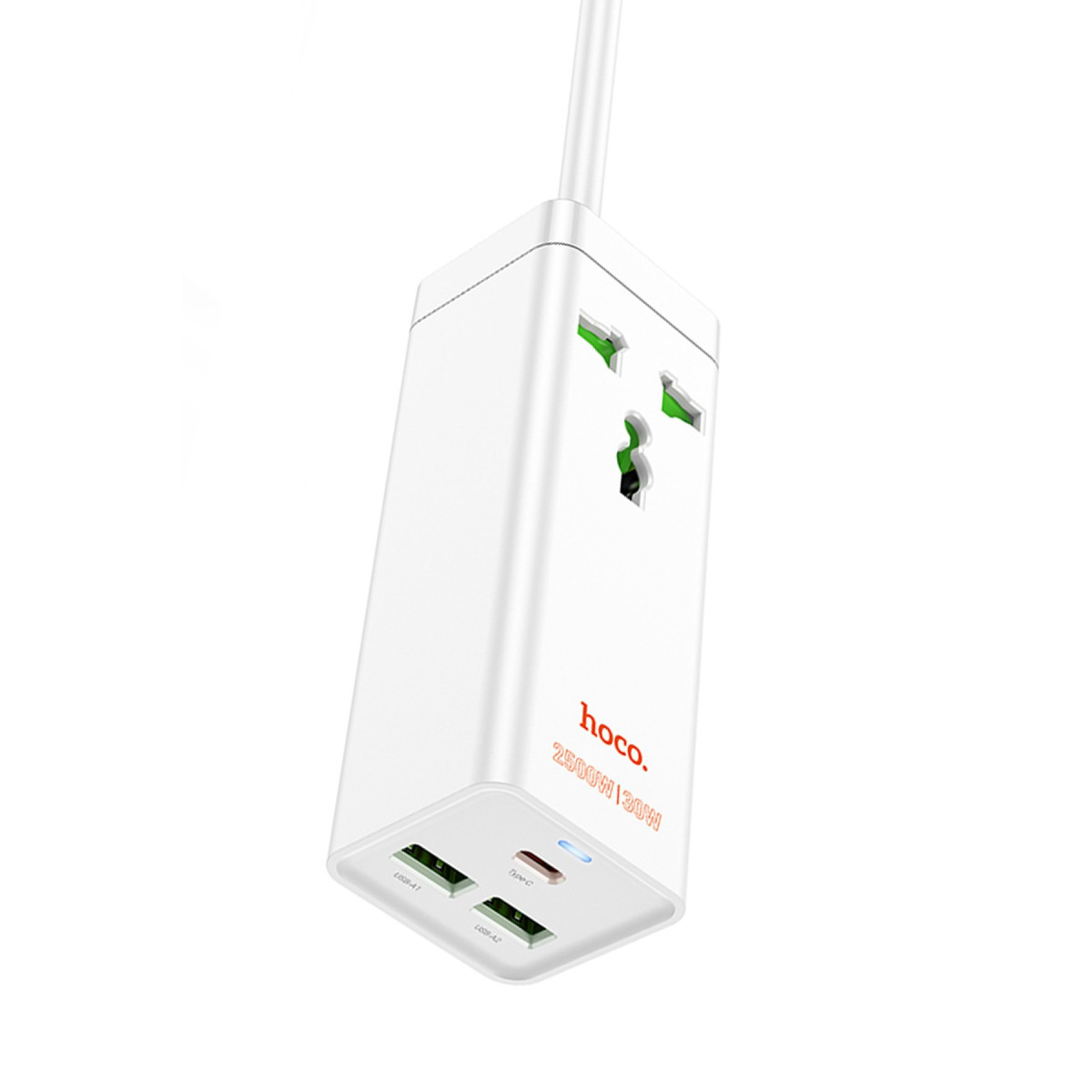 hoco-ac9a-15m-talent-2-adet-usb-1-adet-type-c-1-adet-priz-pd30w-sarj-aleti-beyaz-web Hoco. AC9A 1.5M Talent 2 Adet USB 1 Adet Type-C 1 Adet Priz PD30W Şarj Aleti - Beyaz - Görsel 1