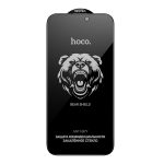 Hoco. Apple iPhone 14 Pro Max Bear Shield Hayalet Cam Ekran Koruyucu - Siyah - Görsel 5