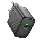 Hoco. CS21A Rich 18W USB 3.0 QC Çıkışlı Hızlı Şarj Aleti - Siyah - Görsel 2