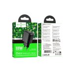 Hoco. CS21A Rich 18W USB 3.0 QC Çıkışlı Hızlı Şarj Aleti - Siyah - Görsel 6