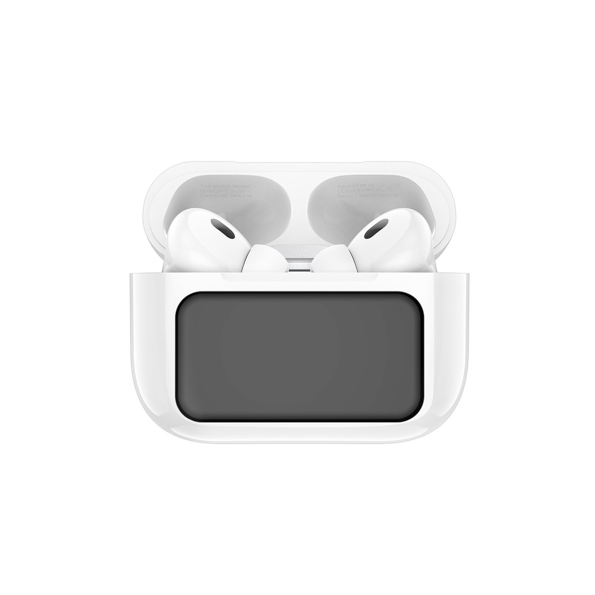 Hoco. EW72 BT 5.4 Aktif Gürültü Engelleyici Özellikli Dijital Dokunmatik Ekranlı Airpods Bluetooth Kulaklık – Beyaz görseli 4