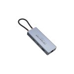 Hoco. HB52 Wow 8in1 100W PD 100 Mbps Ethernet 4K Hub Dönüştürücü - Gri - Görsel 6