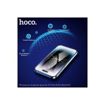 Hoco. Apple iPhone 14 Pro 9D Dustproof Cam Ekran Koruyucu - Siyah - Görsel 10