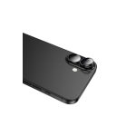 Hoco. Apple iPhone 16 3D Metal Frame Kamera Lens - Siyah - Görsel 2