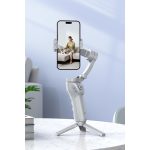 Hoco. K24 360 Derece Otomatik Yüz Takipli Tripodlu Akıllı Selfie Gimbal - Gri - Görsel 8