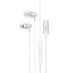 Hoco. M90 Delight 1.2M Type-C Dijital Mikrofonlu Kablolu Kulaklık - Gümüş