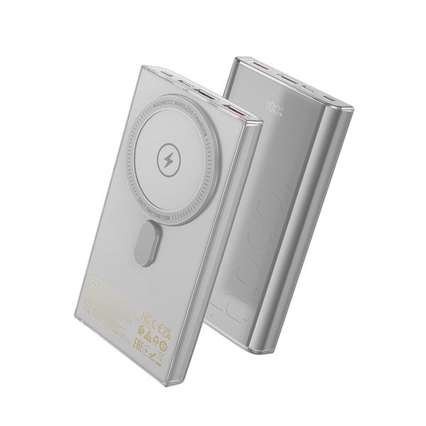 Hoco. Q22 Taurus 22.5W PD 20W Magsafe Dijital Ekranlı Powerbank - Gri